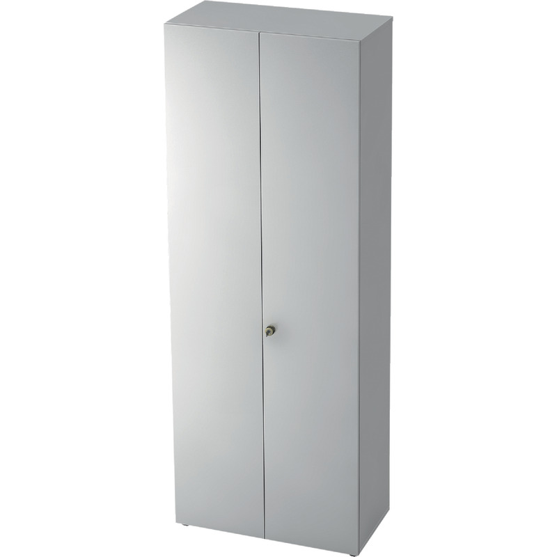 SoldanOffice Aktenschrank PROFI mit Garderobe, B x H x T: 800 x 2.200 x 420 mm - weiß