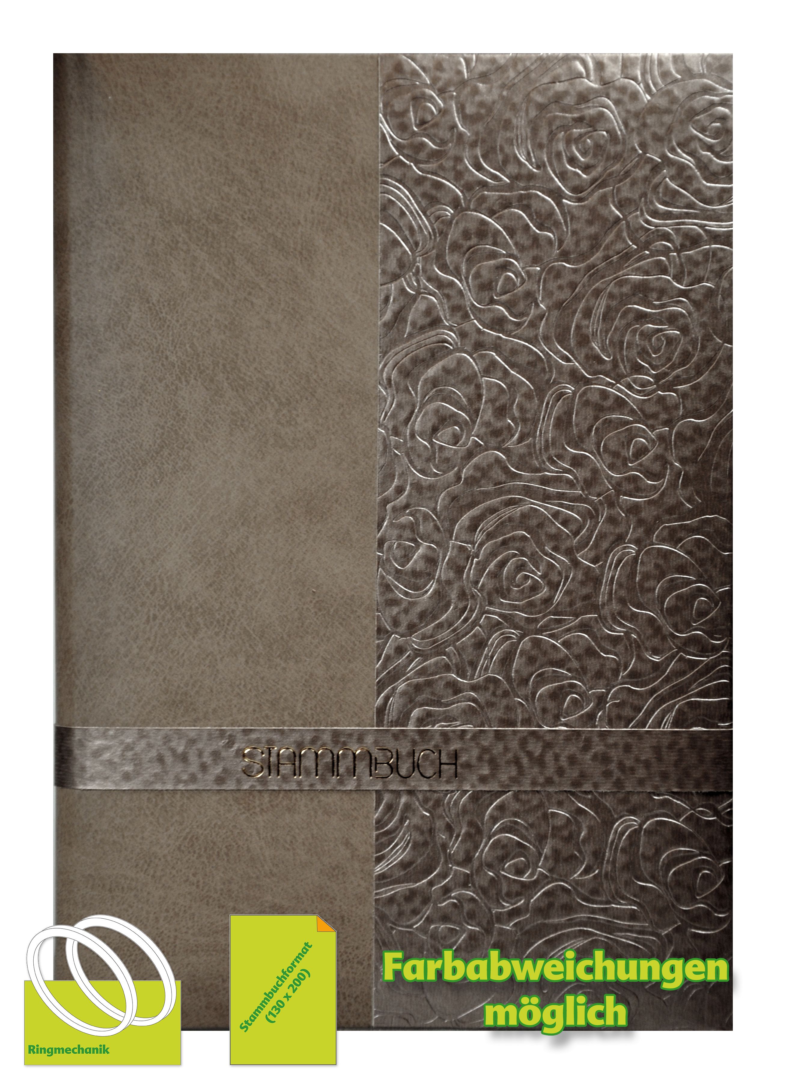 Stammbuch ROSETTA mit Ringmechanik