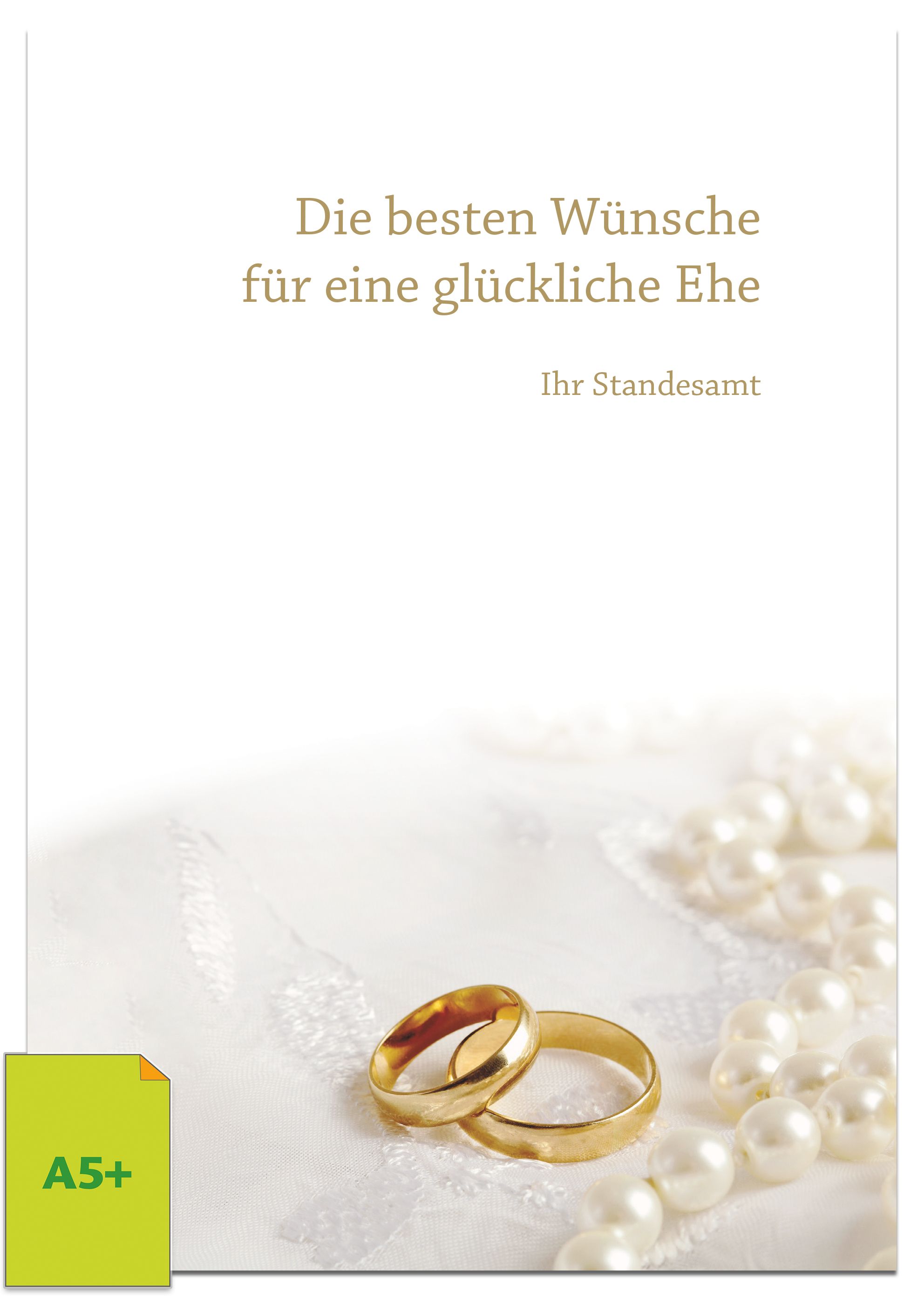 Urkundenmappe mit Design Perlen und Ringe, DIN A5
