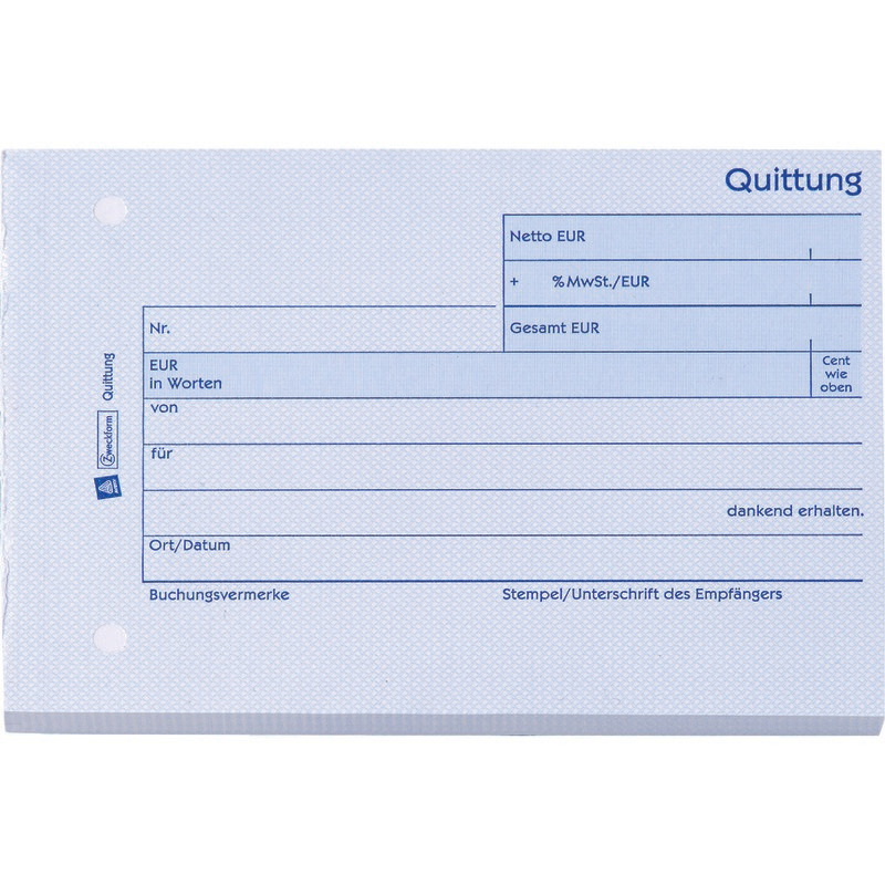 AVERY® Zweckform Quittung zzgl. MwSt. Nr. 306