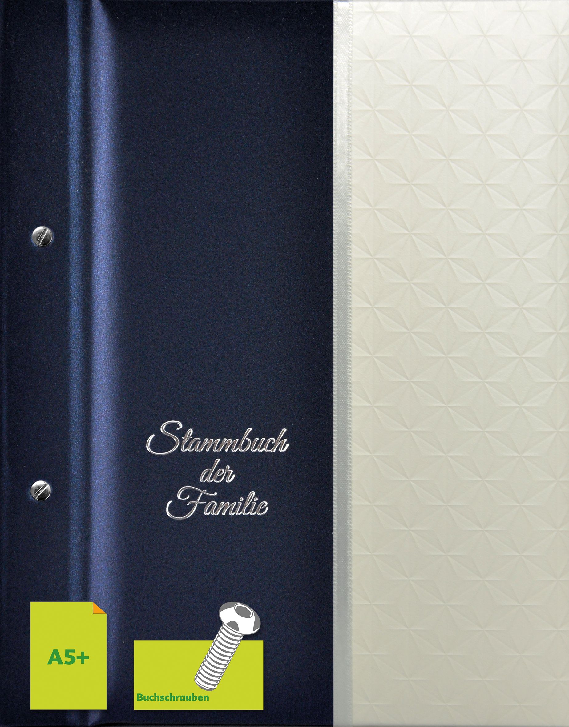 Stammbuch TYRON A5+, Buchschrauben (Serien-Nr. 8000609)