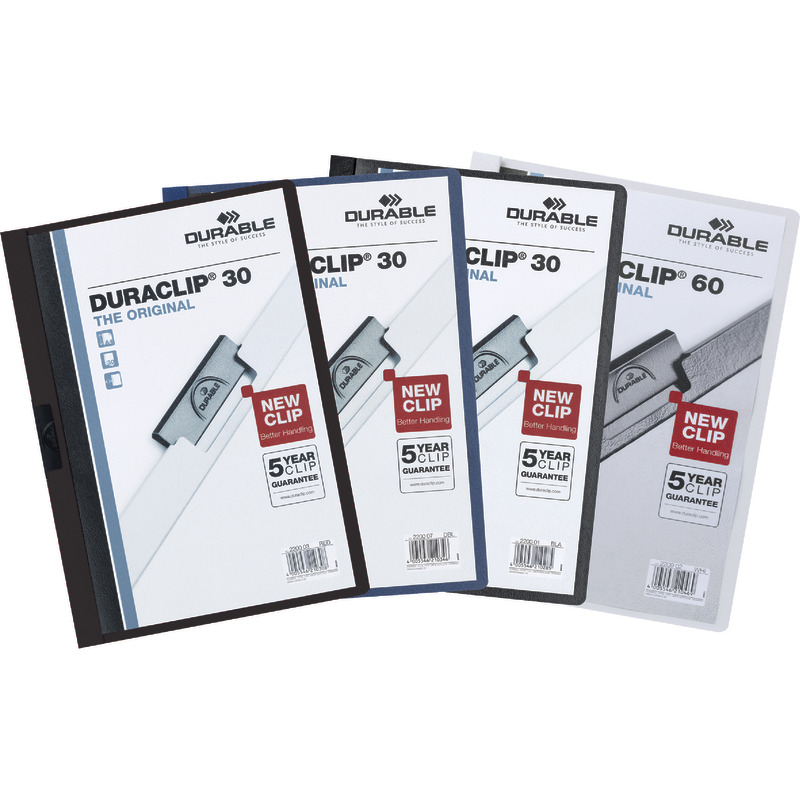 DURABLE Klemm-Mappe DURACLIP - blau