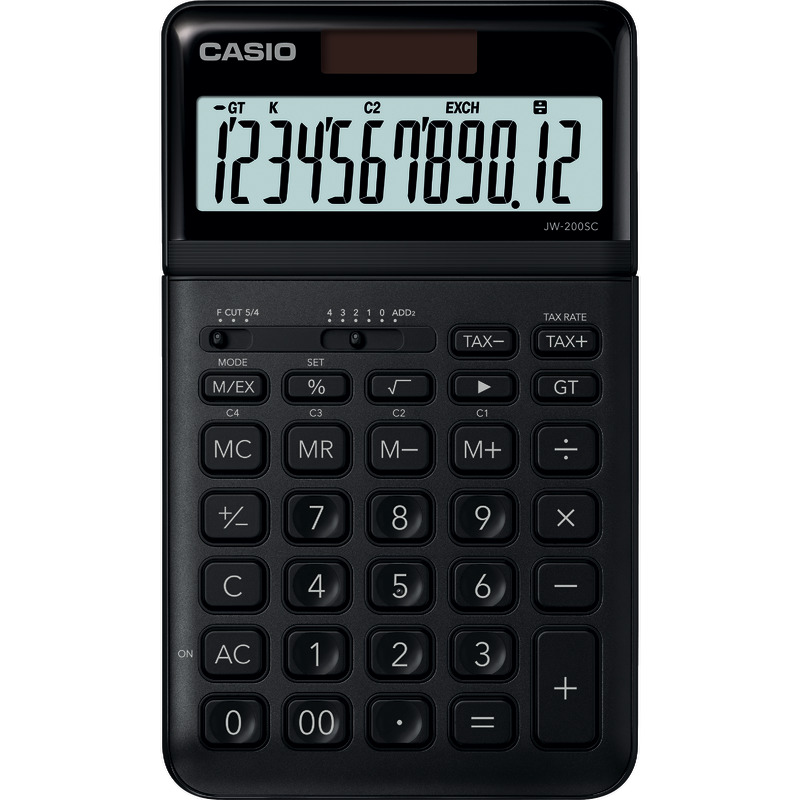 CASIO Tischrechner JW-200 SC - schwarz