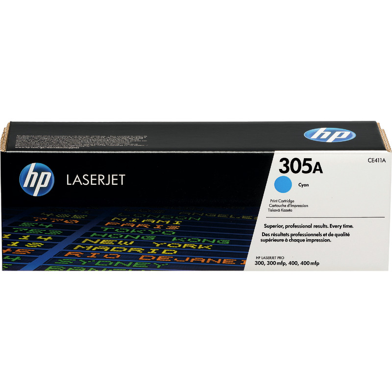 hp ColorSphere Toner CE411A, cyan