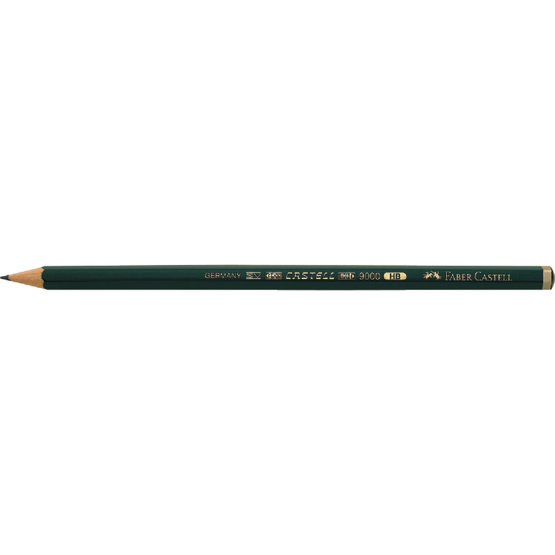 FABER-CASTELL Bleistift 9000, Packung: 12 Stück