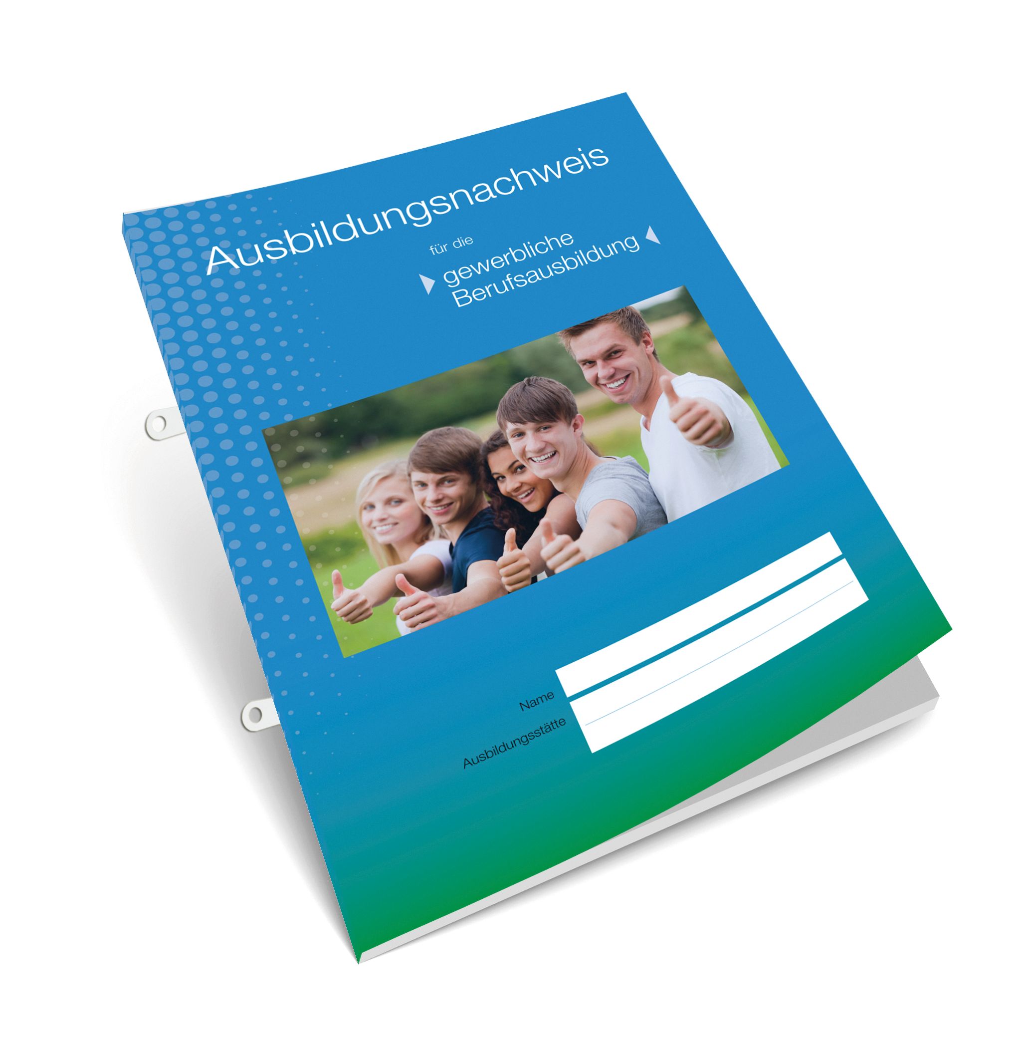 Ausbildungsnachweis für die gewerbliche Berufsausbildung (1. Ausbildungsjahr), Mappe