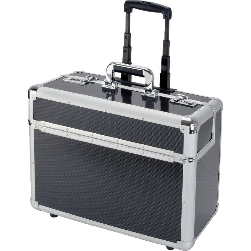 ALUMAXX Pilotenkoffer OMEGA C-2 Carbon Look, 40 Liter, Laptopfach 15, 6