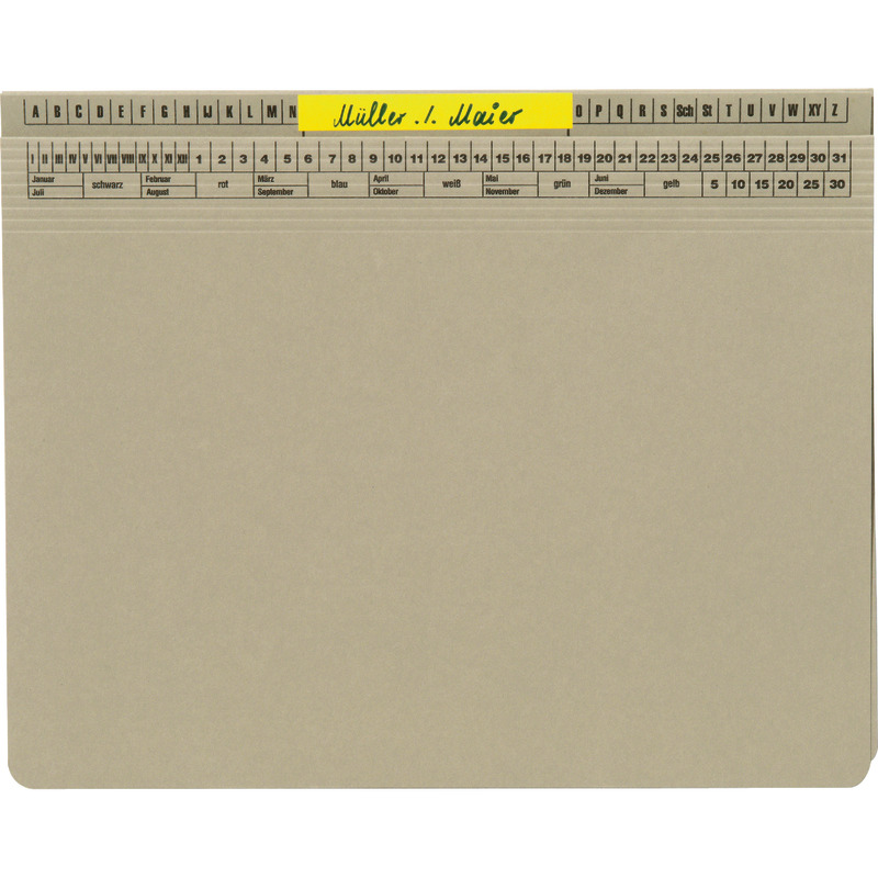 SoldanPlus Beschriftungsetiketten für Hängehefter - gelb