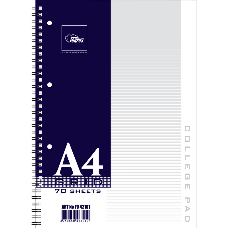 Collegeblock DIN A4, kariert Collegeblock DIN A4, kariert