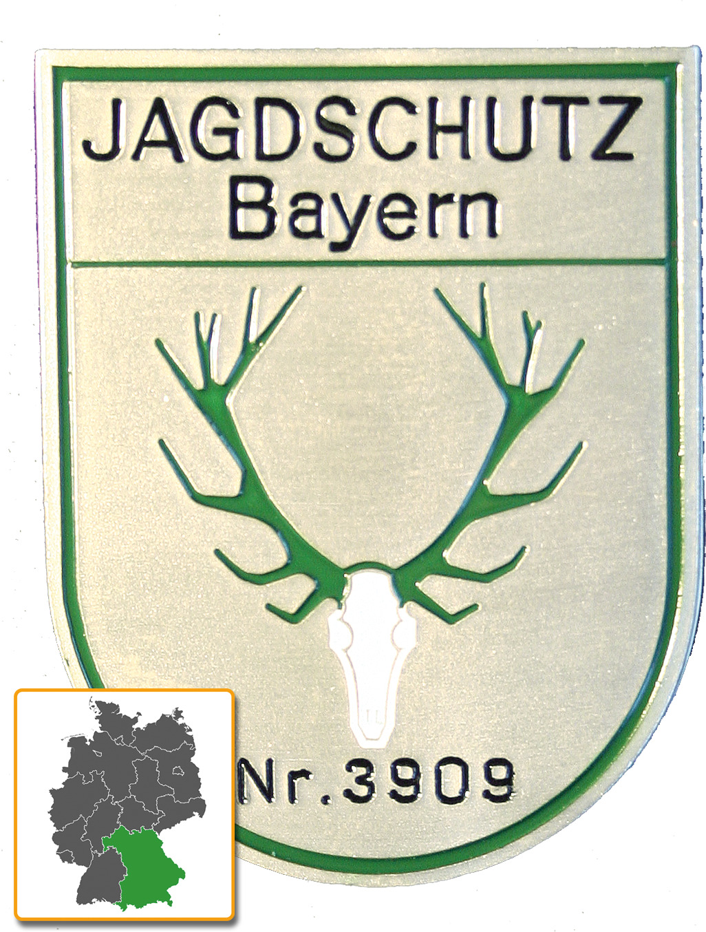 Abzeichen Jagdschutz Bayern, Metall