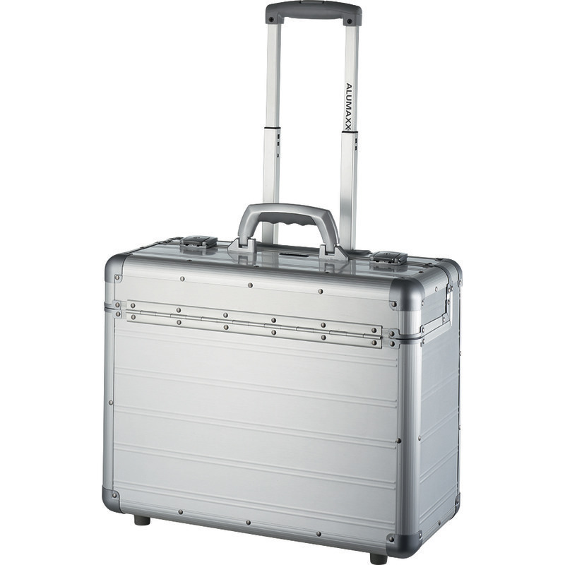 ALUMAXX Pilotenkoffer DISCOVERY, mit Trolley - silber