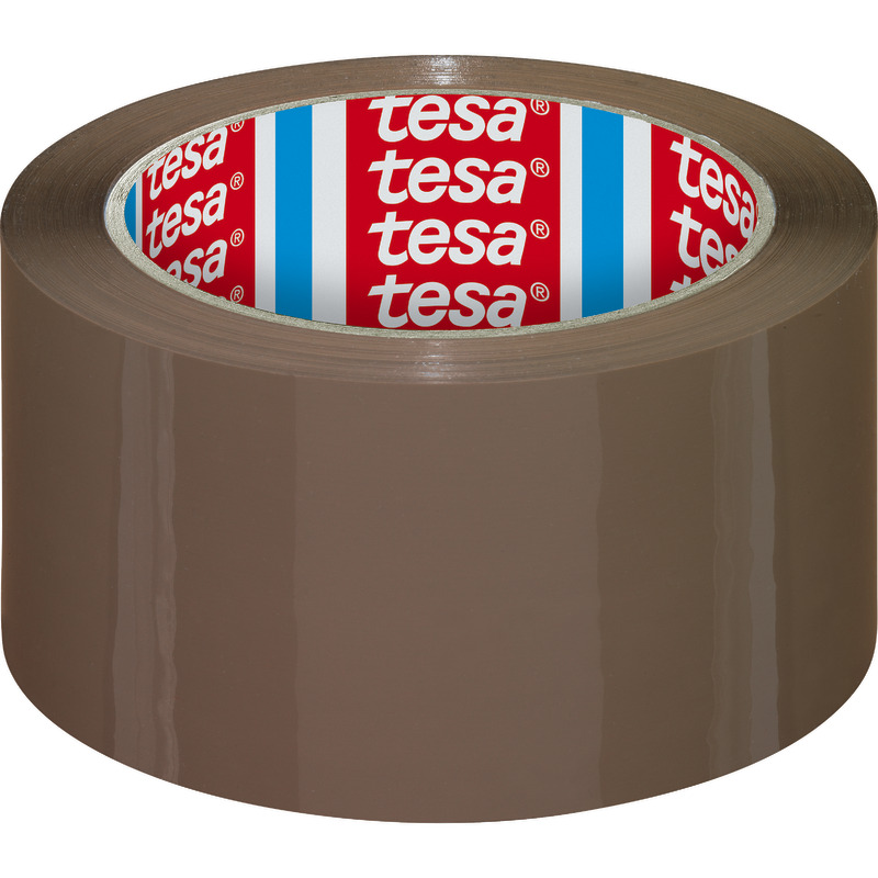 tesa Packband 4195 PP,  Bandmaße: 50 mm x 66 m - braun