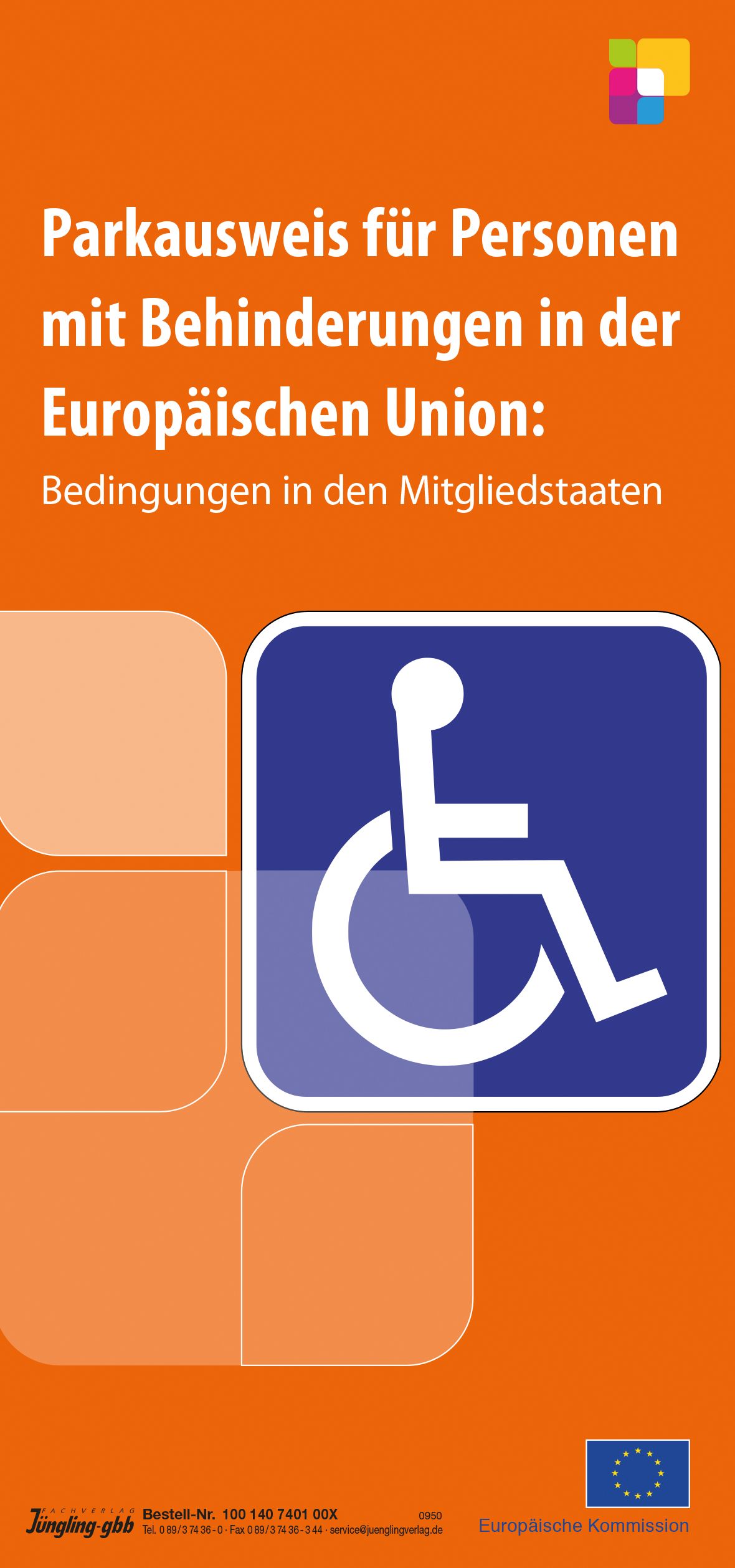 Informationsbroschüre: Parkausweis für Personen mit Behinderungen in der EU