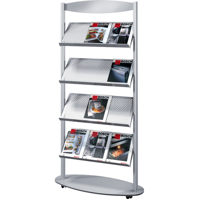 Prospektständer Sirius, breit, für 12 x DIN A4 Prospektständer Sirius, breit, für 12 x DIN A4