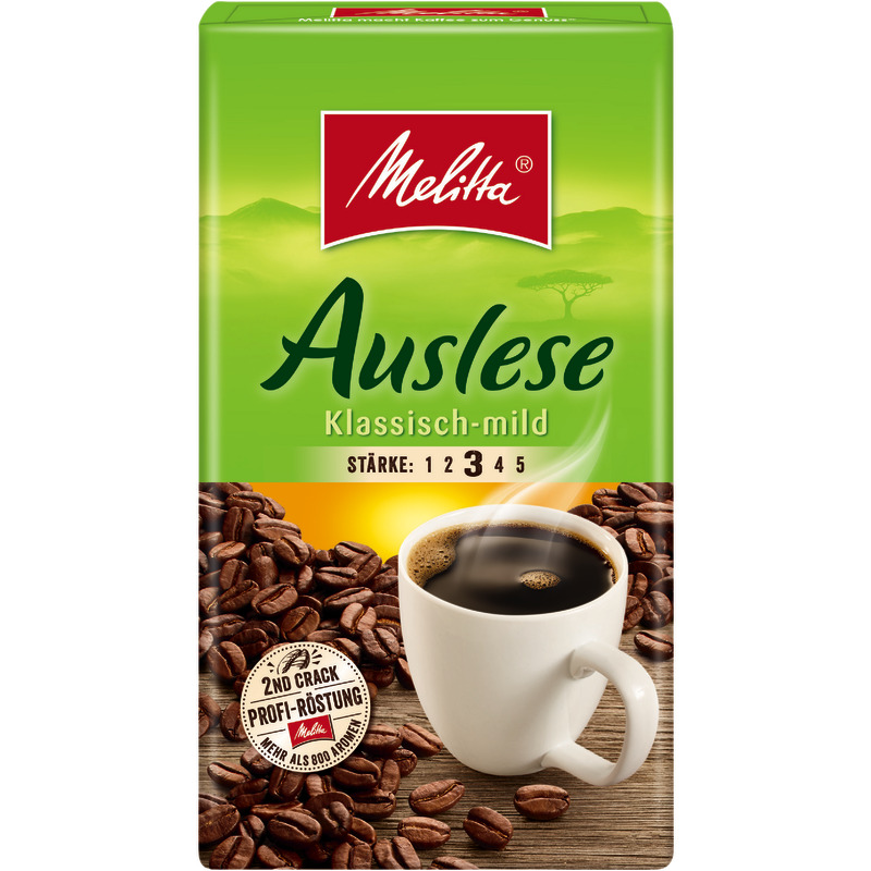 Melitta Auslese Café Mild, 500 g, gemahlen