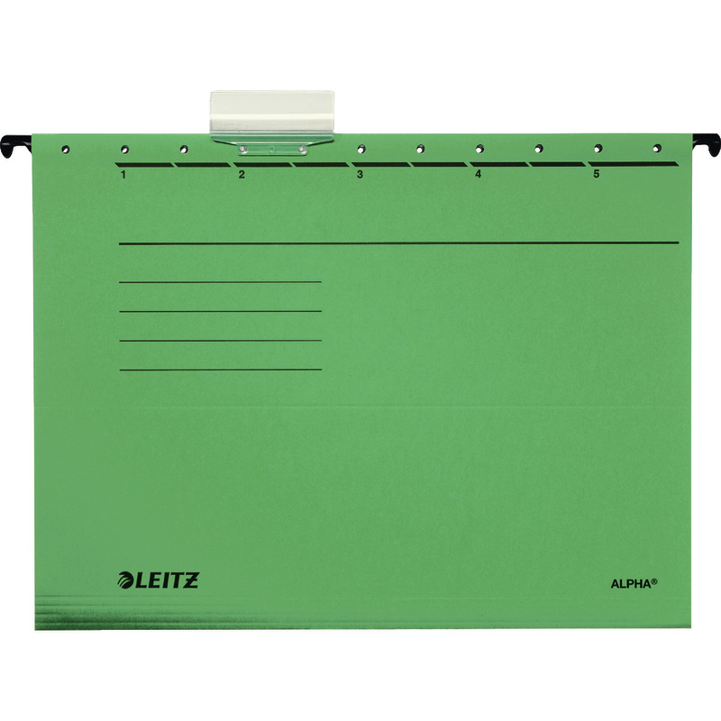 LEITZ Color-Hängetasche  Alpha 1986, mit Papierfröschen - grün