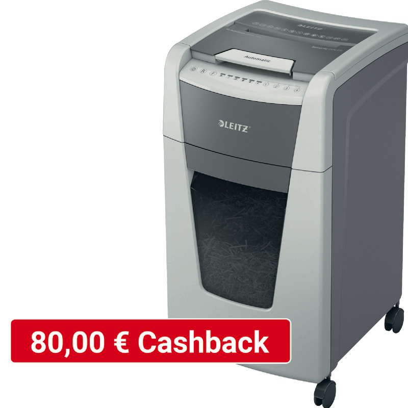 LEITZ IQ Autofeed Aktenvernichter Office 300, Sichherheitsstufe P-5