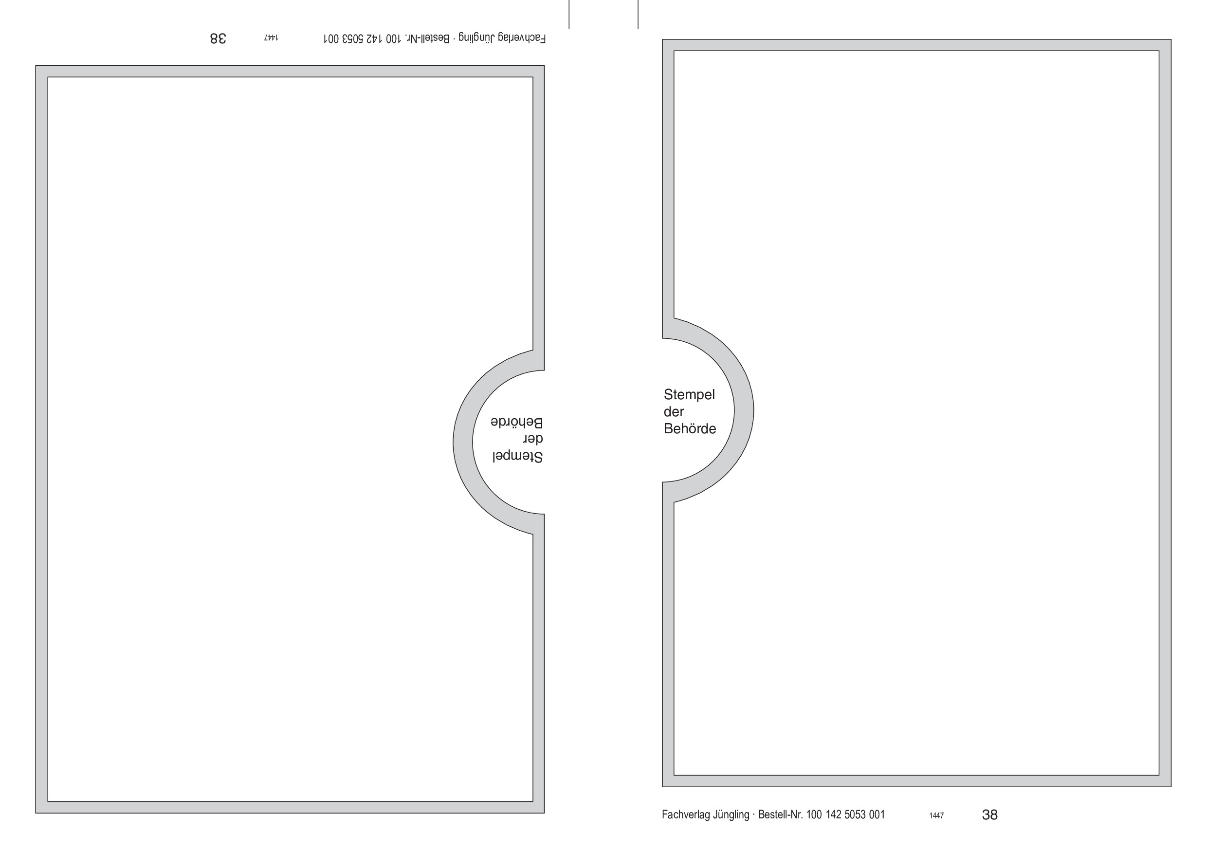 Einklebeblatt für Internationalen Zulassungsschein, selbstklebend