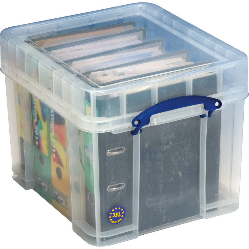 Really Useful Box Transport- und Aufbewahrungsbox mit Deckel, 35 l