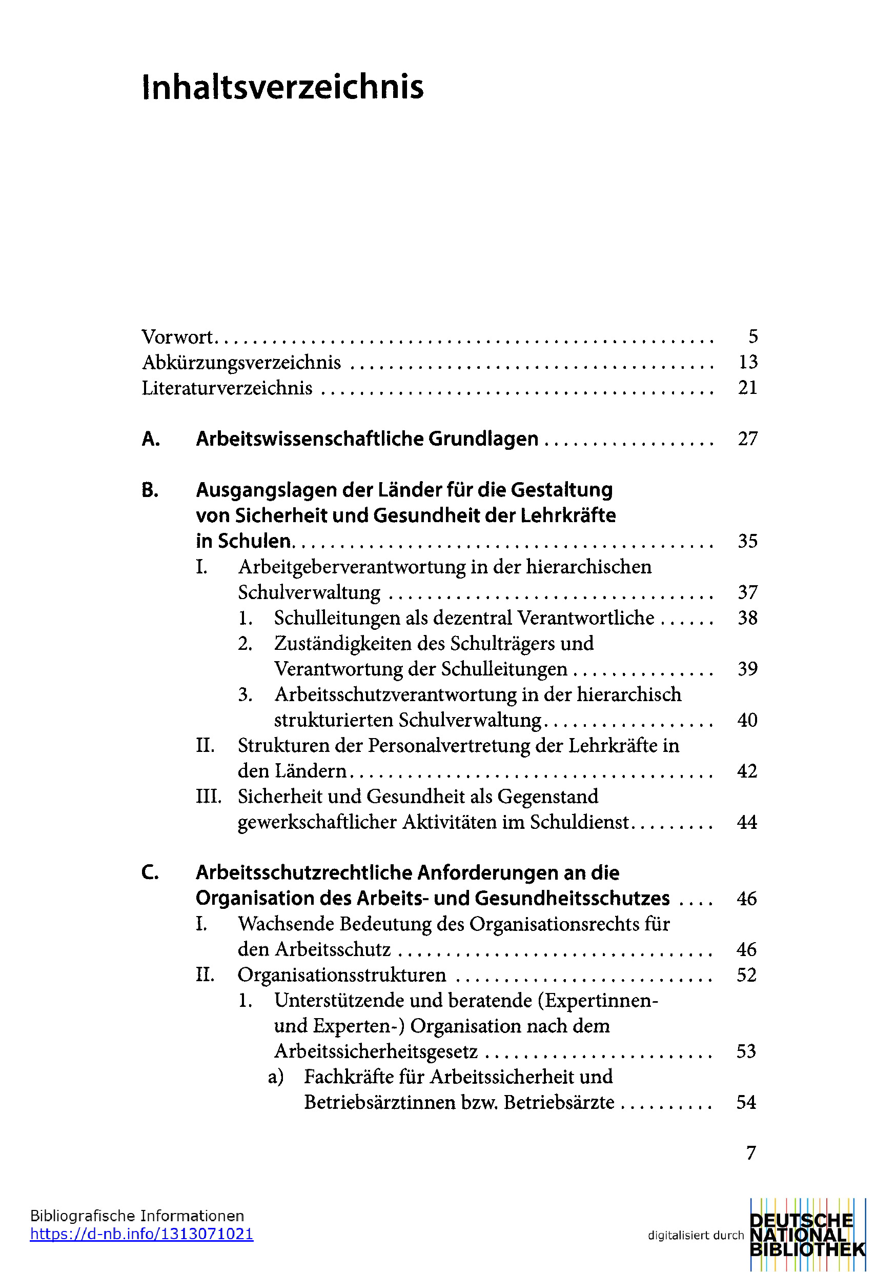 Arbeits- und Gesundheitsschutz an Schulen