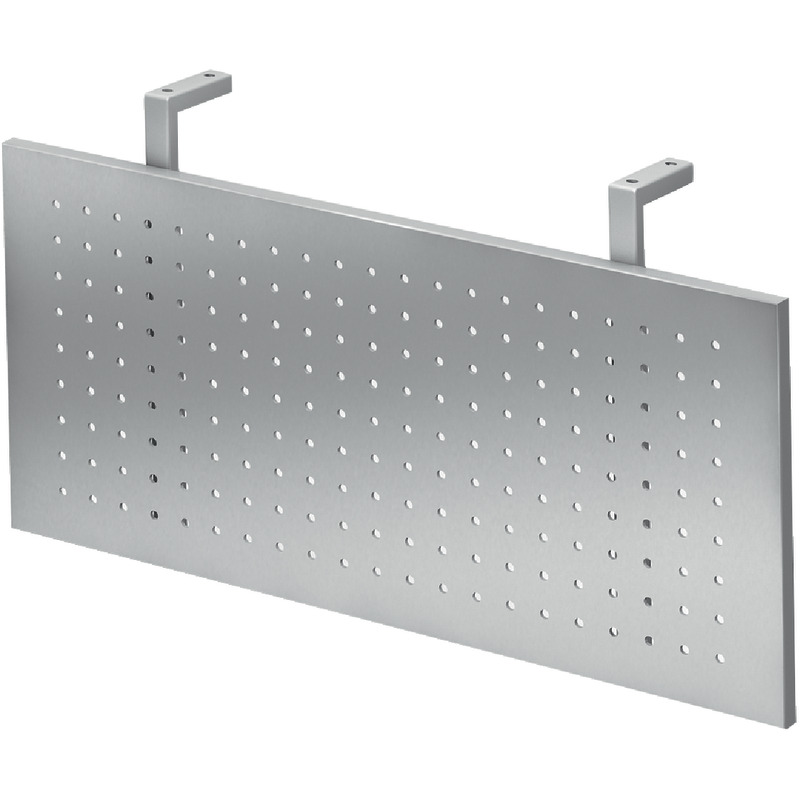 SoldanOffice Sichtblende für Schreibtisch PRAKTIKA, 800 mm breit, silberfarbig