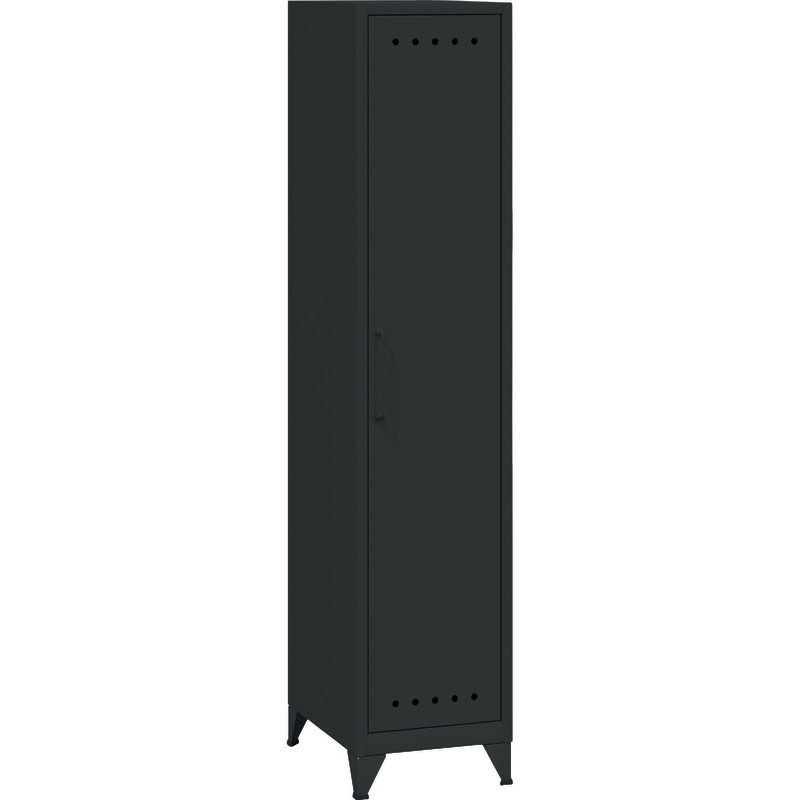 Bisley Fern Locker Garderobenschrank mit Kleiderstange und Hutfachboden - anthrazit