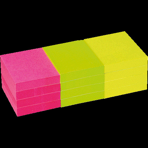 SoldanPlus Haftnotizen Neon, 50 x 40 mm, farbig sortiert