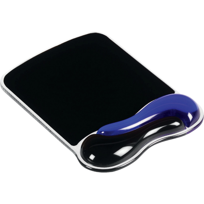 Kensington Duo Mauspad mit Gel-Handgelenkauflage - blau/schwarz
