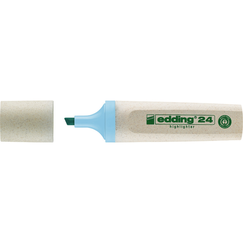 edding EcoLine 24 Textmarker, pastellfarben - pastellblau