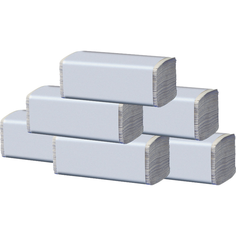 Falthandtücher, V-Falzung, Recycling, geprägt, 1-lagig, natur Falthandtücher, V-Falzung, Recycling, geprägt, 1-lagig, natur