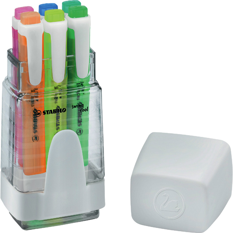 STABILO Textmarker Swing Cool 6er Box, farbsortiert STABILO Textmarker Swing Cool 6er Box, farbsortiert