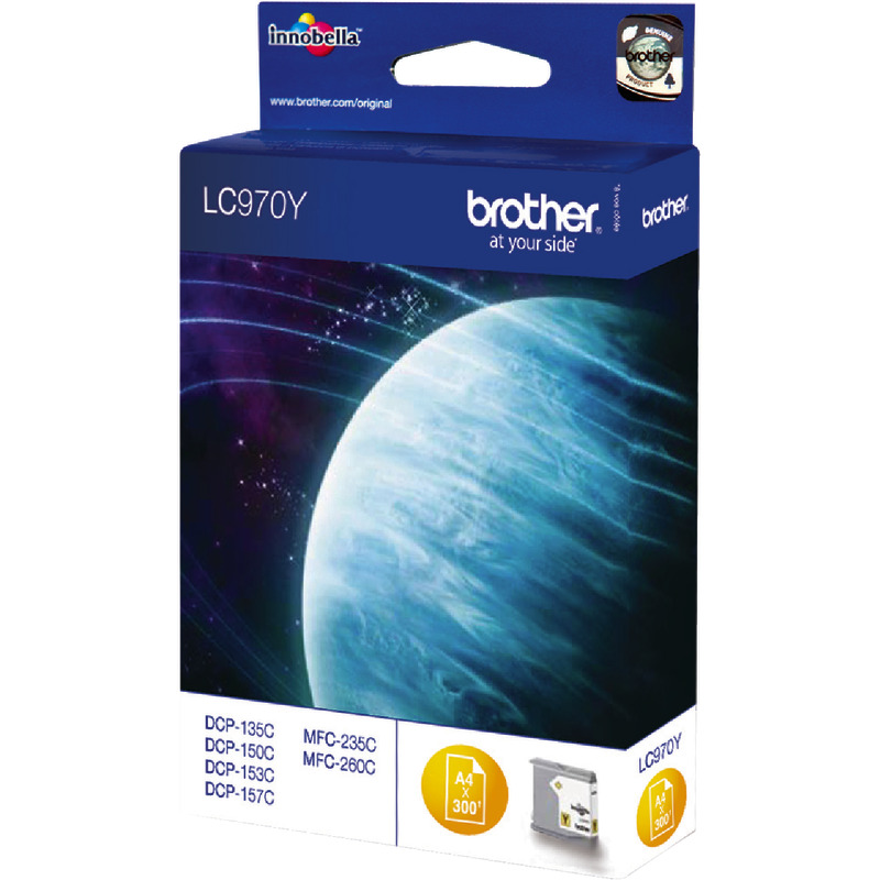 Brother Tintenpatrone LC970Y, gelb
