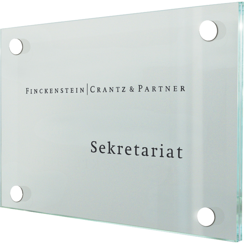 Sign Systems® CRISTALLO Türschild, B x H x T: 200 x 150 x 28 mm