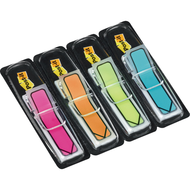 Post-it® Index Haftstreifen Pfeile neon