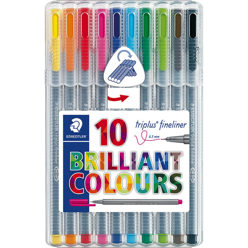 STAEDTLER triplus® fineliner 334 SB10, 10er Box