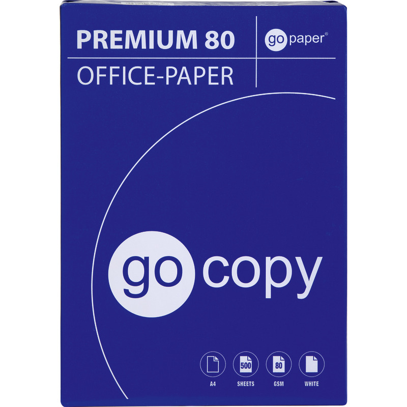 go copy Kopierpapier PREMIUM 80, DIN A4, 80g/m², Pack: 500 Blatt