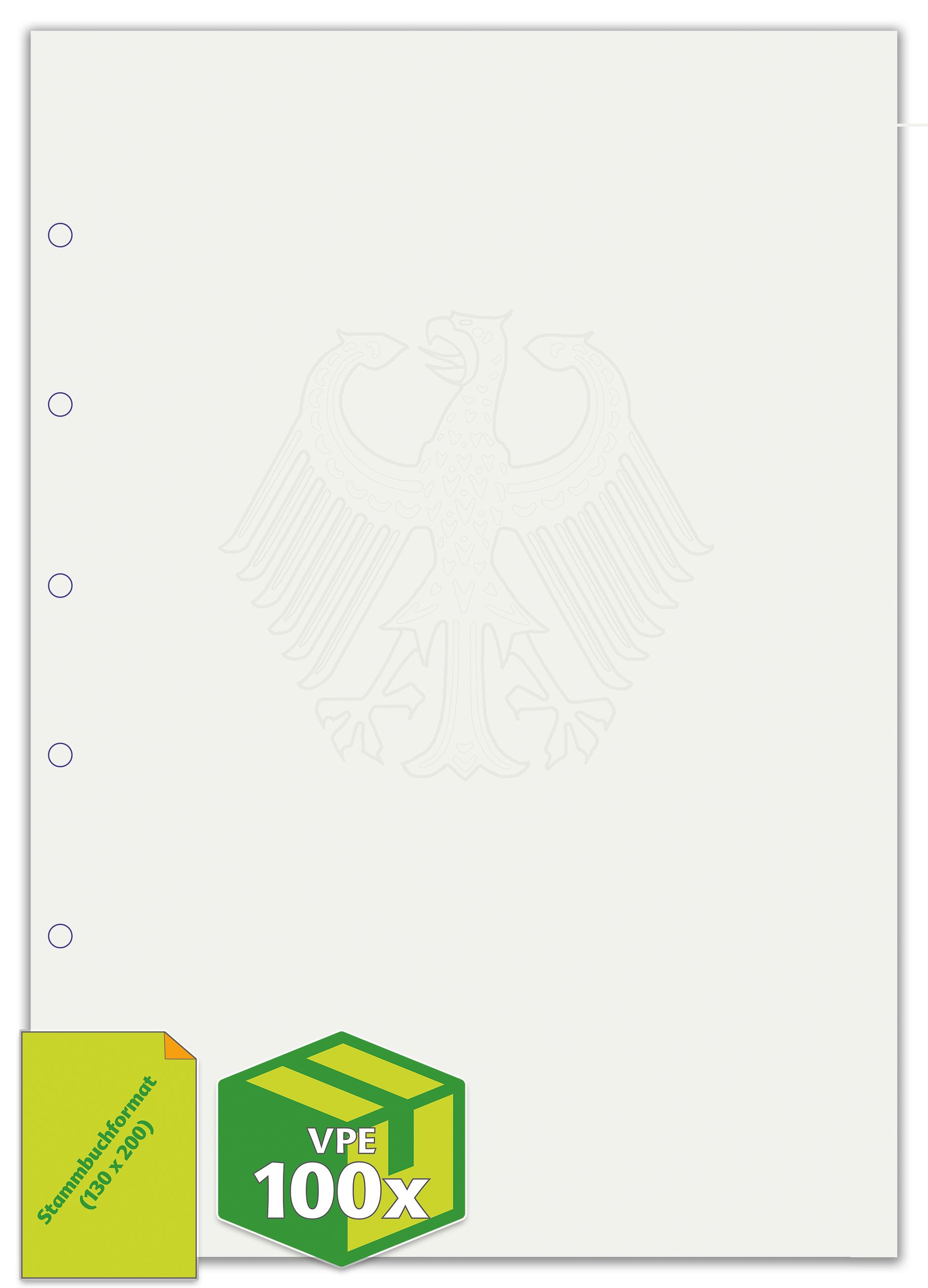 Sicherheitspapier mit Kombi-Sicherheitselement, 130 x 200 mm, 100g, 100 Stück