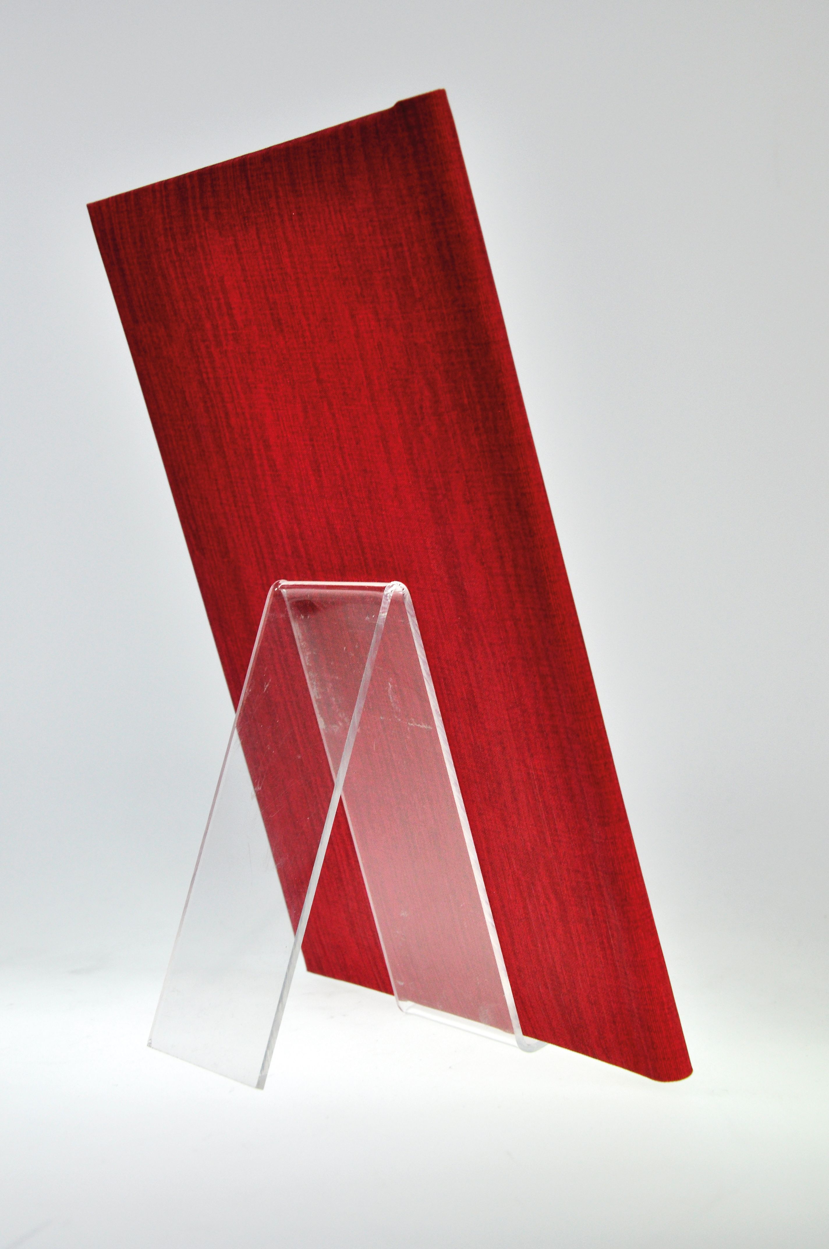 Aufsteller für Stammbuch aus Acrylglas, 70 mm, Packung 10 Stück Aufsteller für Stammbuch aus Acrylglas, 70 mm, Packung 10 Stück