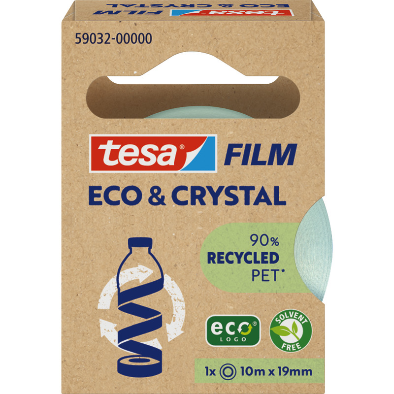 tesa tesafilm® ECO  CRYSTAL 19 mm x 10 m, 1 Rolle
