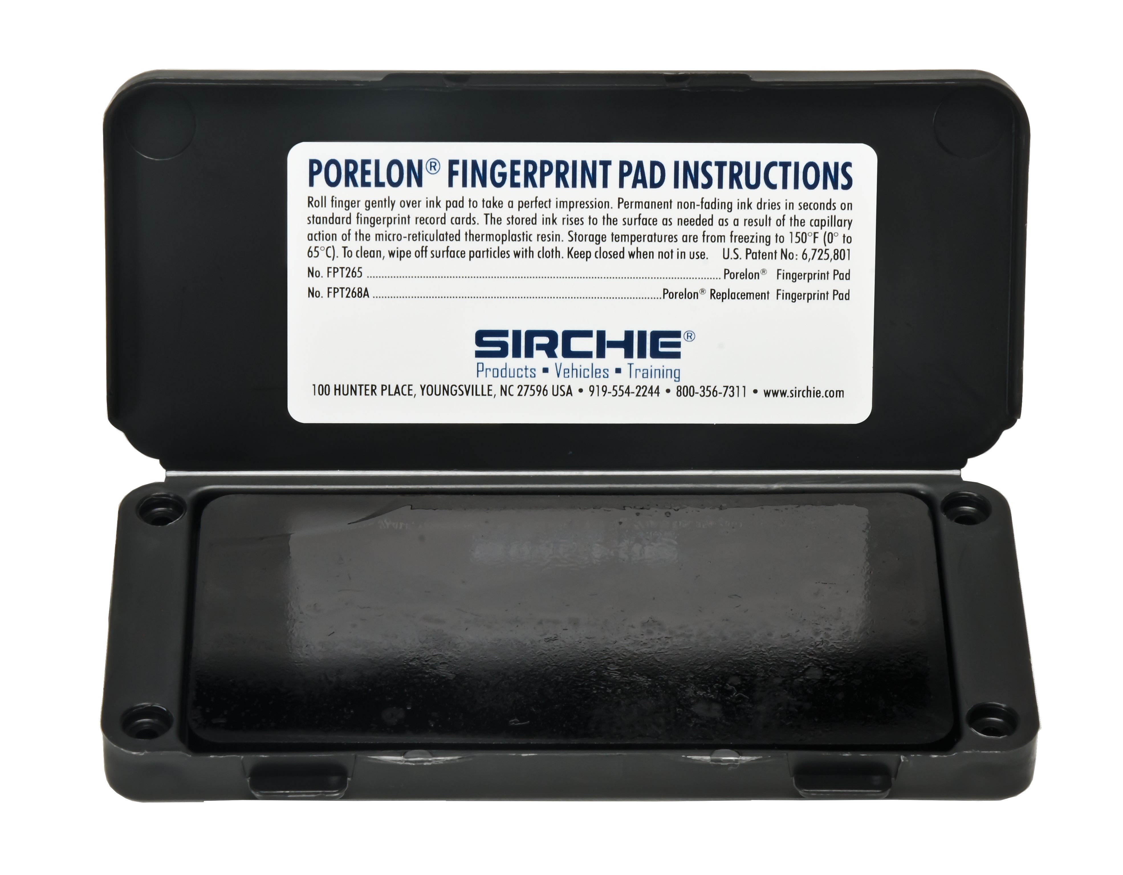 Porelon Fingerabdruckkissen für erkennungsdienstliche Behandlungen Porelon Fingerabdruckkissen für erkennungsdienstliche Behandlungen
