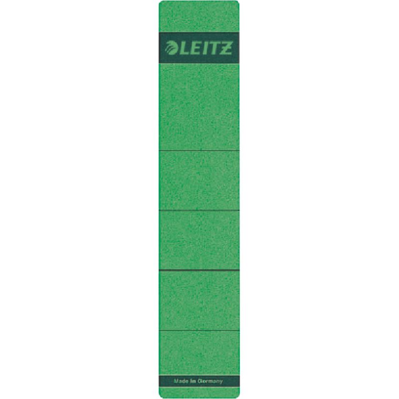LEITZ Rückenschilder 1643, selbstklebend, für Rückenbreite 52 mm, kurz - grün